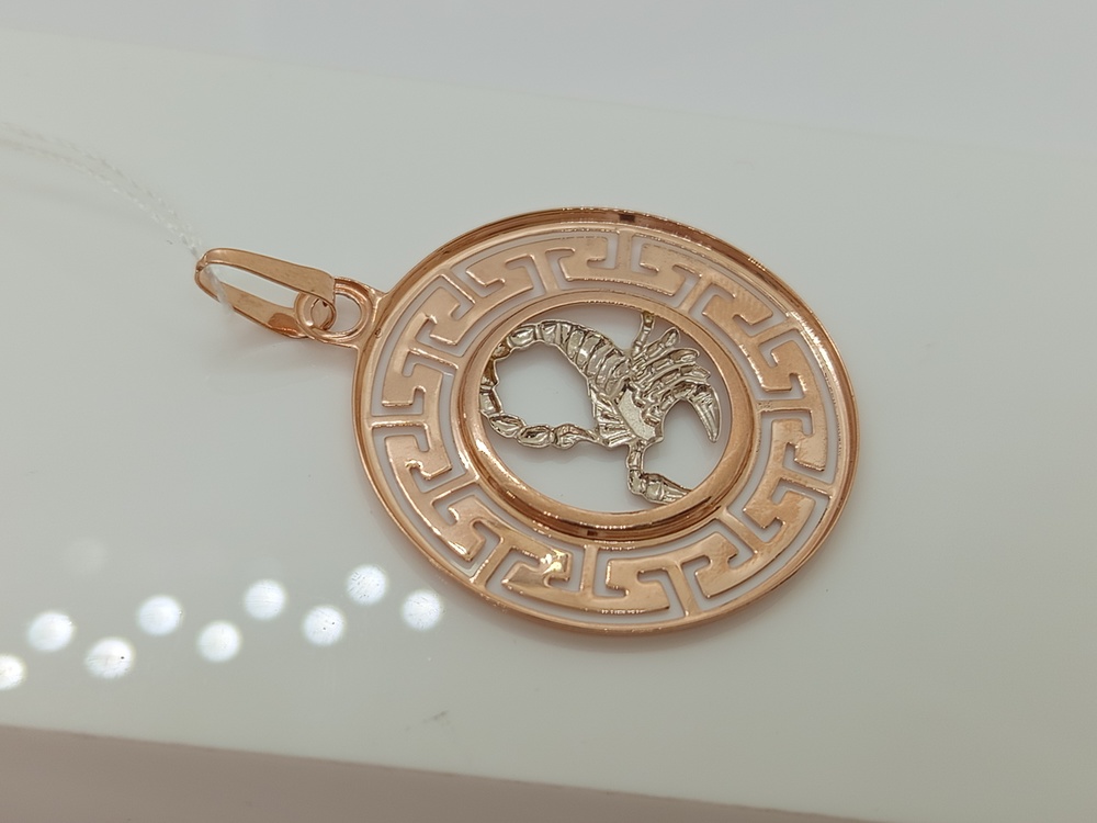 ПОДВЕСКА ЗНАК ЗОДИАКА СКОРПИОН (Au 585)