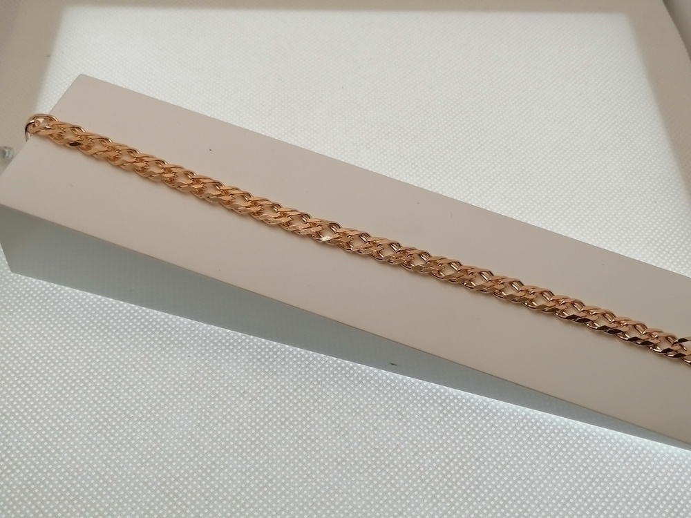 7120154-21 БРАСЛЕТ ПОЛНОВЕСНЫЙ Ромб двойной (Au 585)