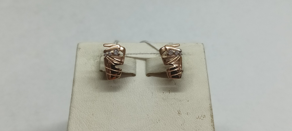 СКМИ585 СЕРЬГИ С КАМНЯМИ (Au 585)