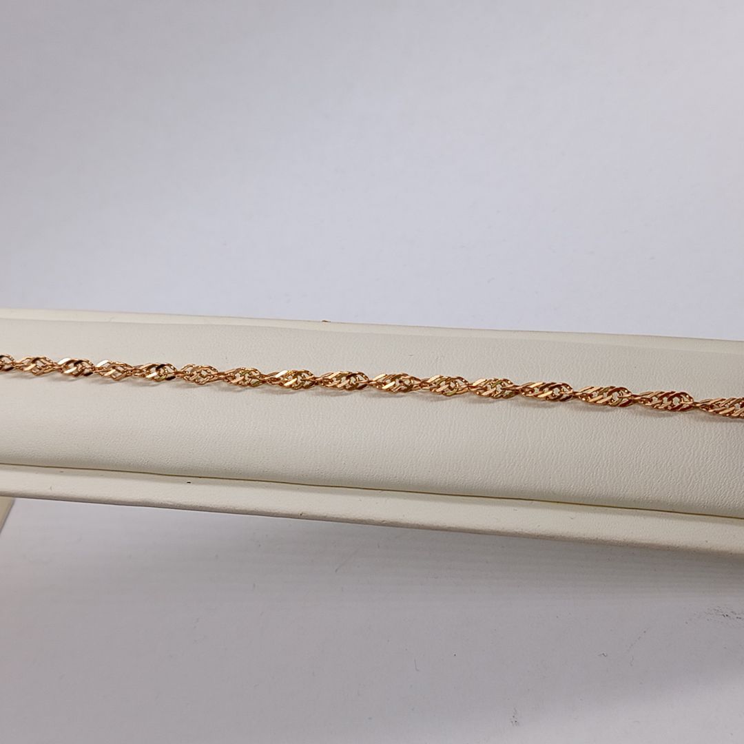 БРАСЛЕТ ПОЛНОВЕСНЫЙ Сингапур Au 585