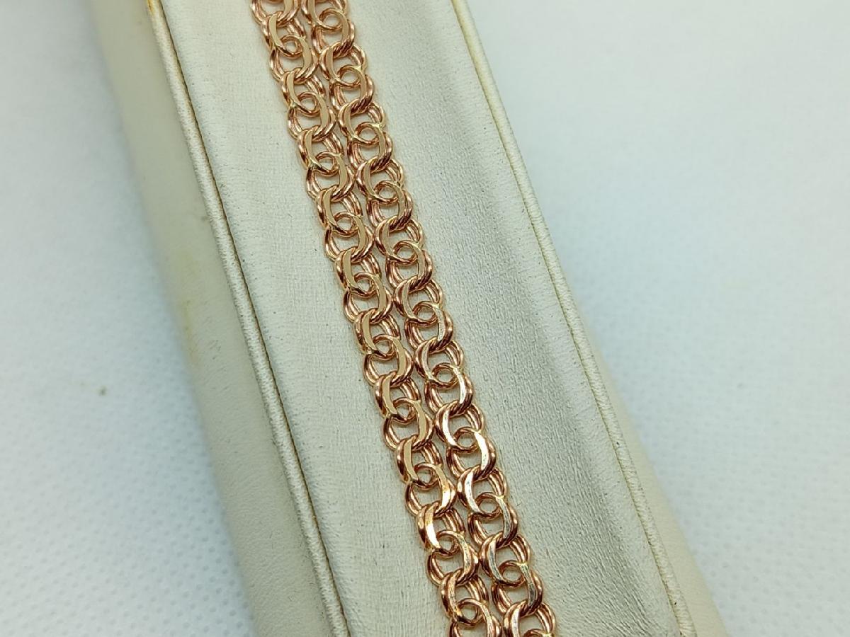 Арабский Бисмарк Ц060 ЦЕПЬ ПУСТОТЕЛАЯ Бисмарк (Au 585)