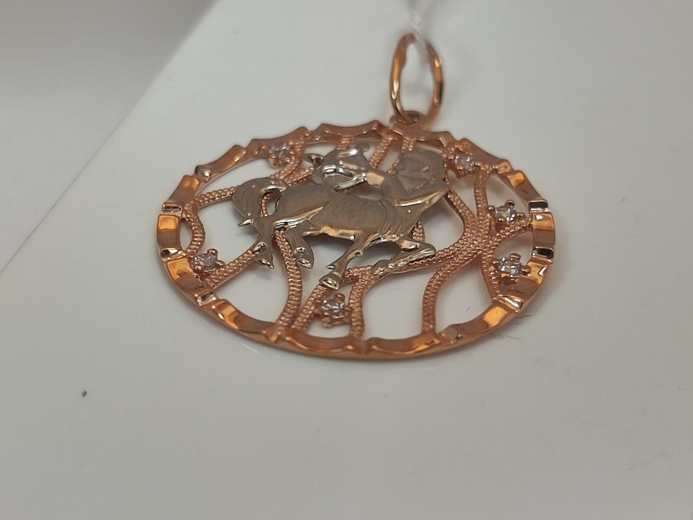 ПОДВЕСКА ЗНАК ЗОДИАКА СТРЕЛЕЦ Au 585