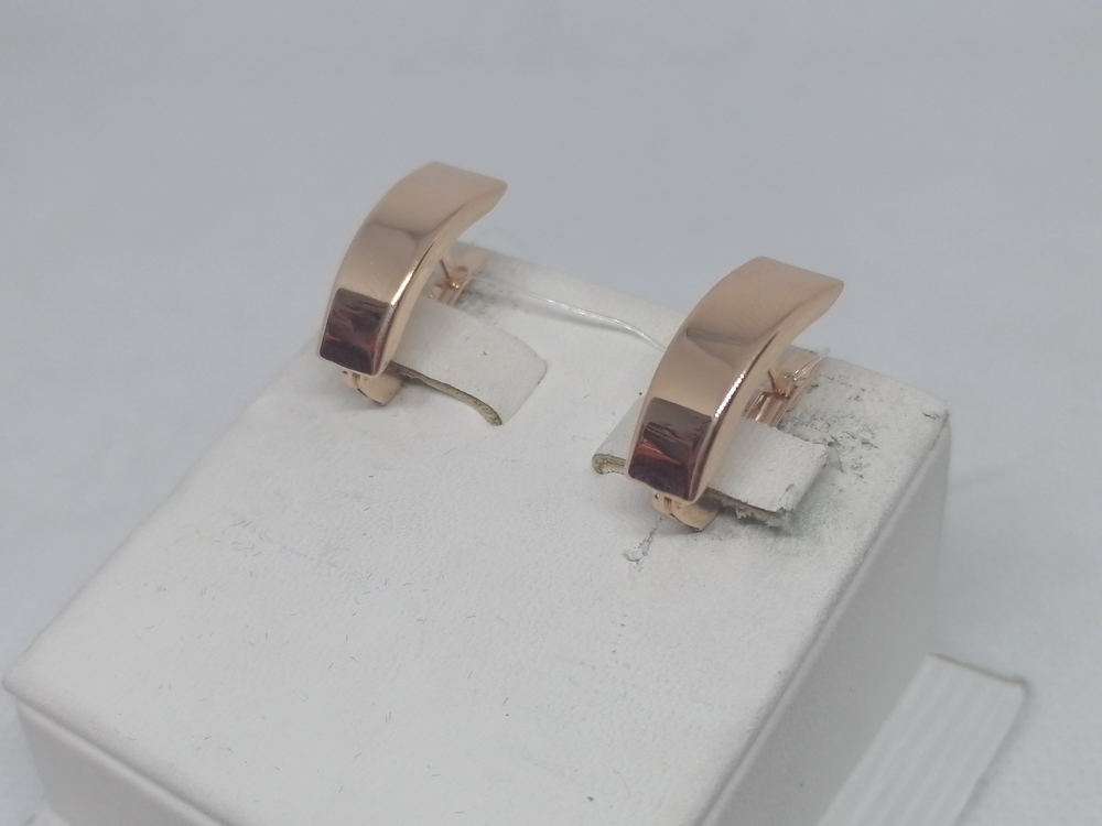 СЕРЬГИ БЕЗ КАМНЯ (Au 585)