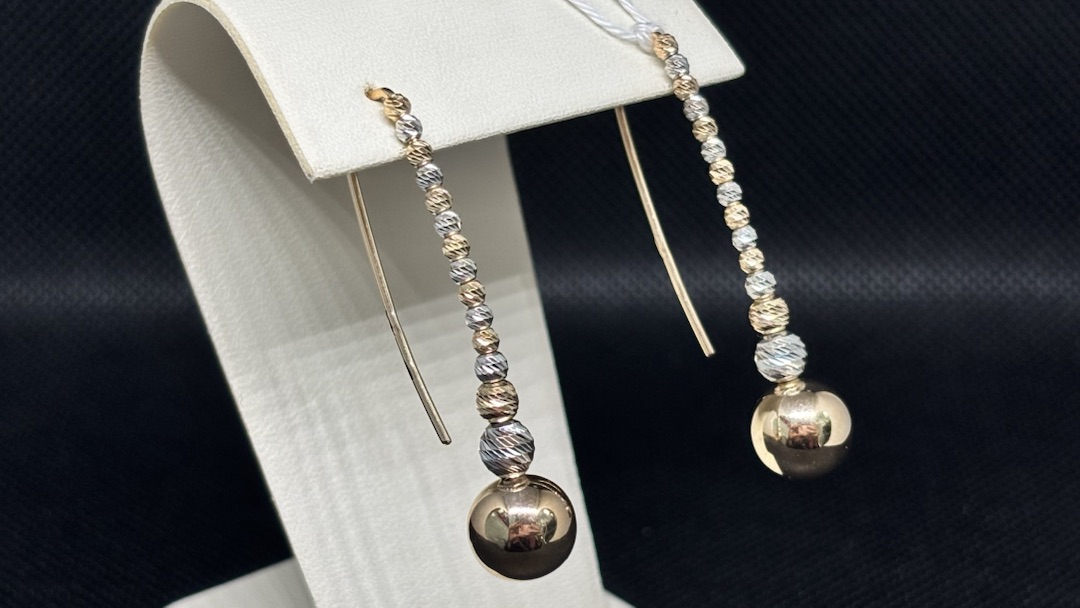 СЕРЬГИ БЕЗ КАМНЯ (Au 585)