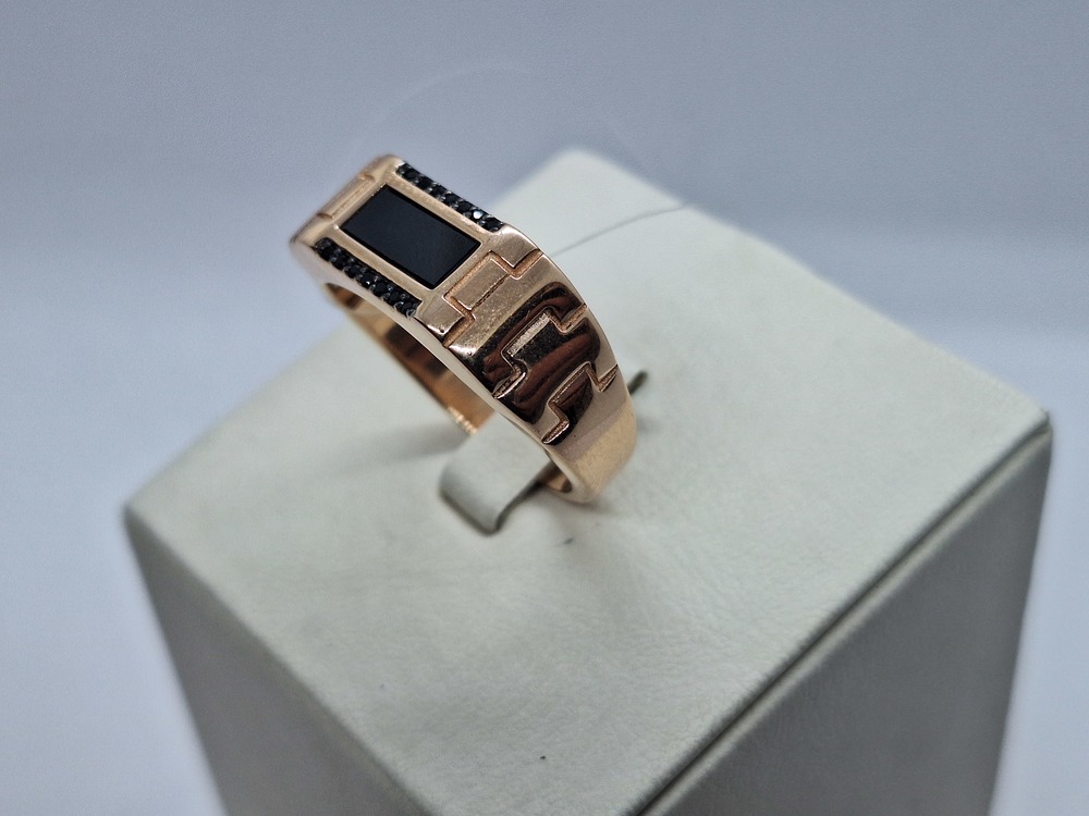 ПЕЧАТКА С КАМНЯМИ (Au 585)