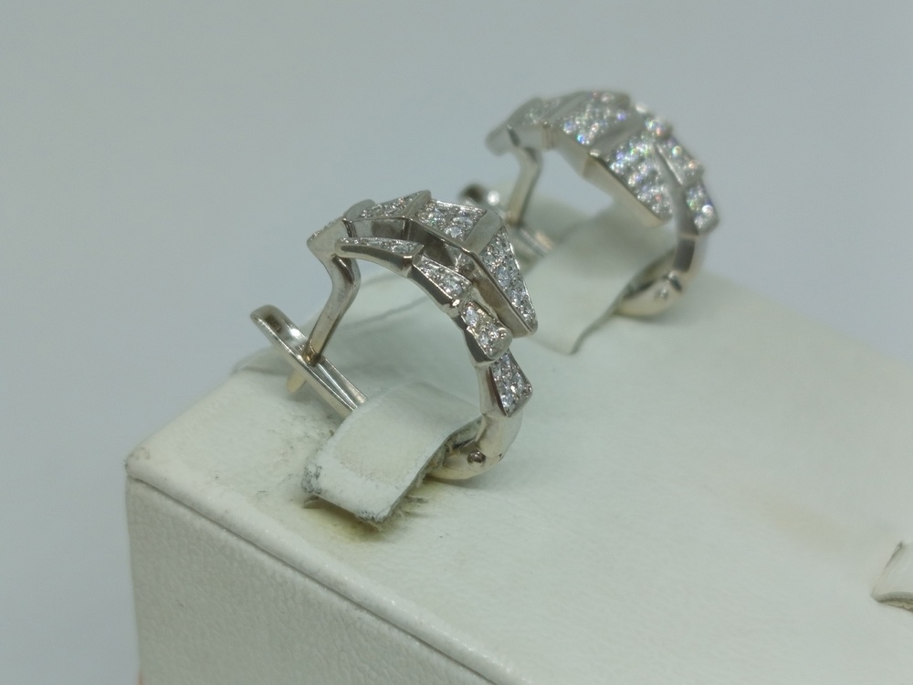 СКМИ585 СЕРЬГИ С КАМНЯМИ (Au 585)