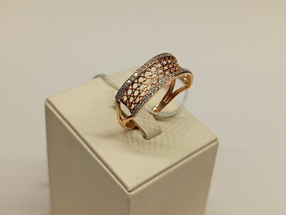 КОЛКМИ585 КОЛЬЦО С КАМНЯМИ (Au 585)