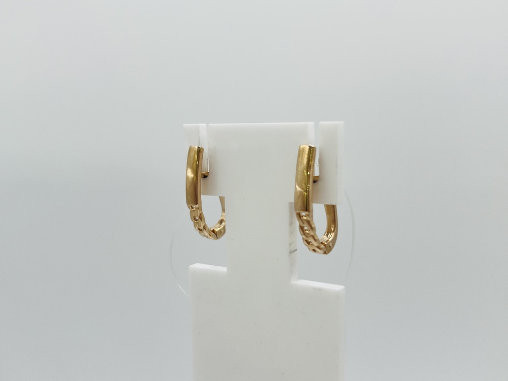 СЕРЬГИ БЕЗ КАМНЯ (Au 585)