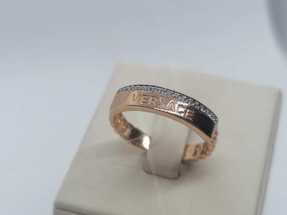 КОЛЬЦО С КАМНЯМИ (Au 585)