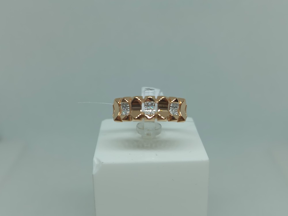 КОЛЬЦО С КАМНЯМИ (Au 585)