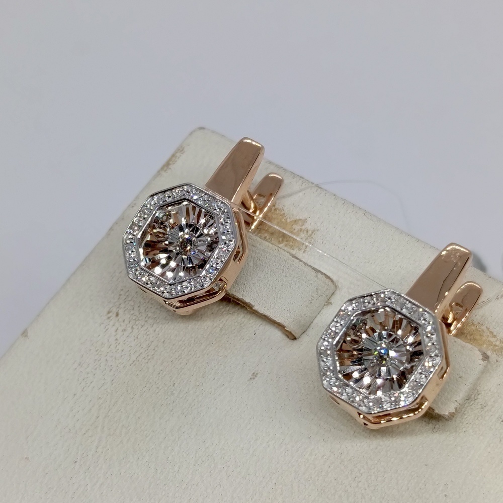 СЕРЬГИ БРИЛЛИАНТ (Au 585)