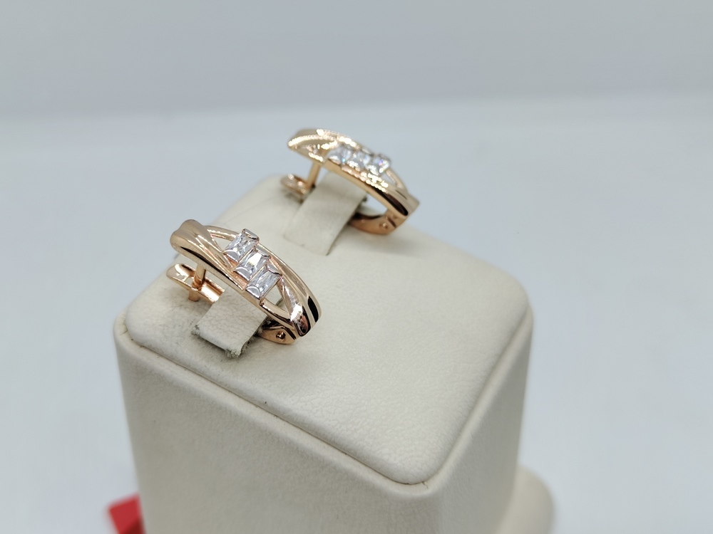 СЕРЬГИ С КАМНЯМИ (Au 585)