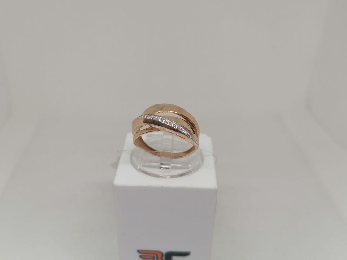 КОЛЬЦО С КАМНЯМИ (Au 585)