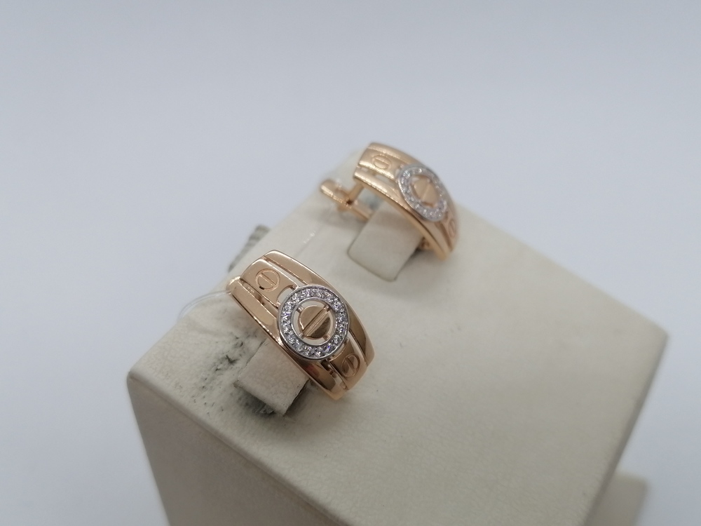 СЕРЬГИ С КАМНЯМИ (Au 585)