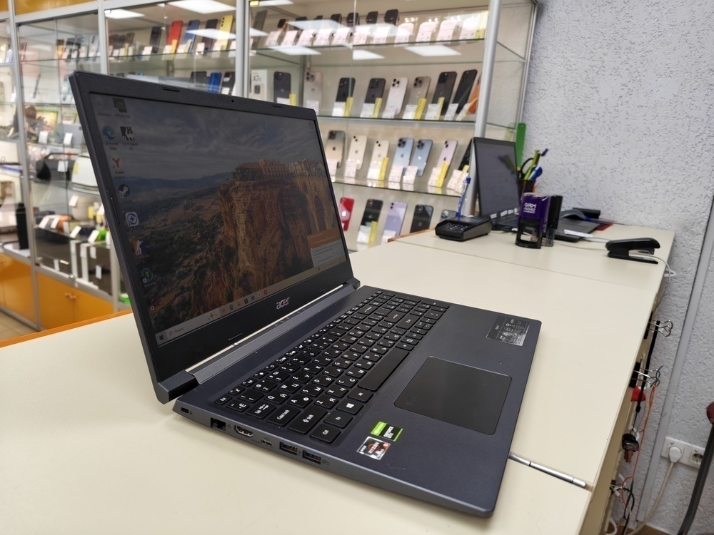Ноутбук Acer; Ryzen 5-5500U, GeForce GTX 1650, 8 Гб, 256 Гб, Нет
