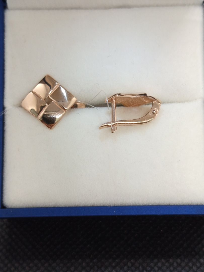 СЕРЬГИ БЕЗ КАМНЯ (Au 585)