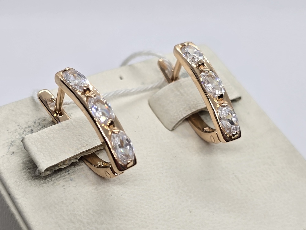 СЕРЬГИ С КАМНЯМИ (Au 585)