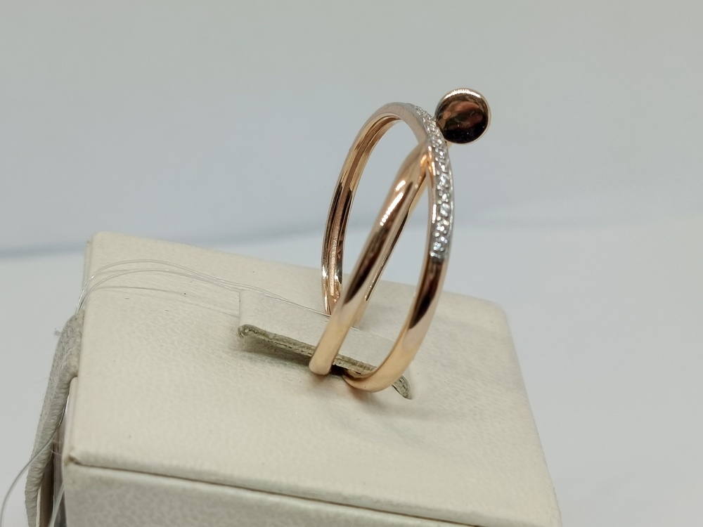 К13214825 КОЛЬЦО С КАМНЯМИ (Au 585)