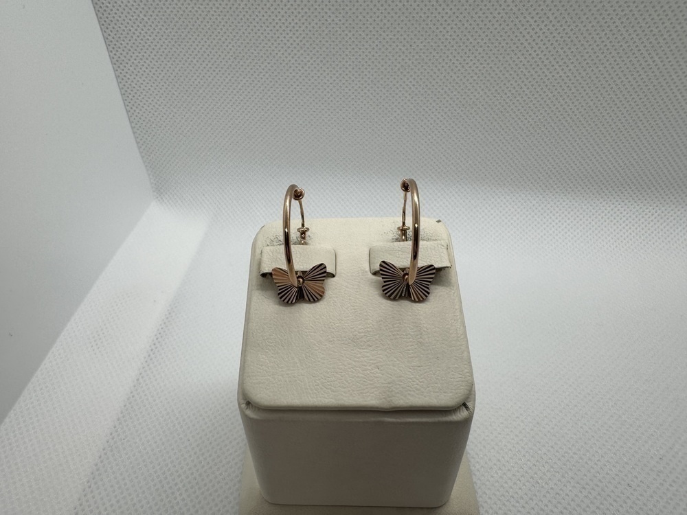 СКОН585 СЕРЬГИ КОНГО (Au 585)