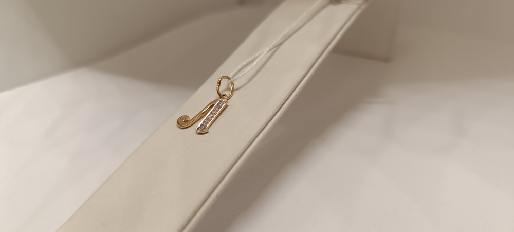 ПОДВЕСКА БУКВА Л Au 585