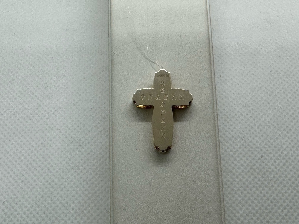 ПОДВЕСКА КРЕСТ без камня (Au 585)