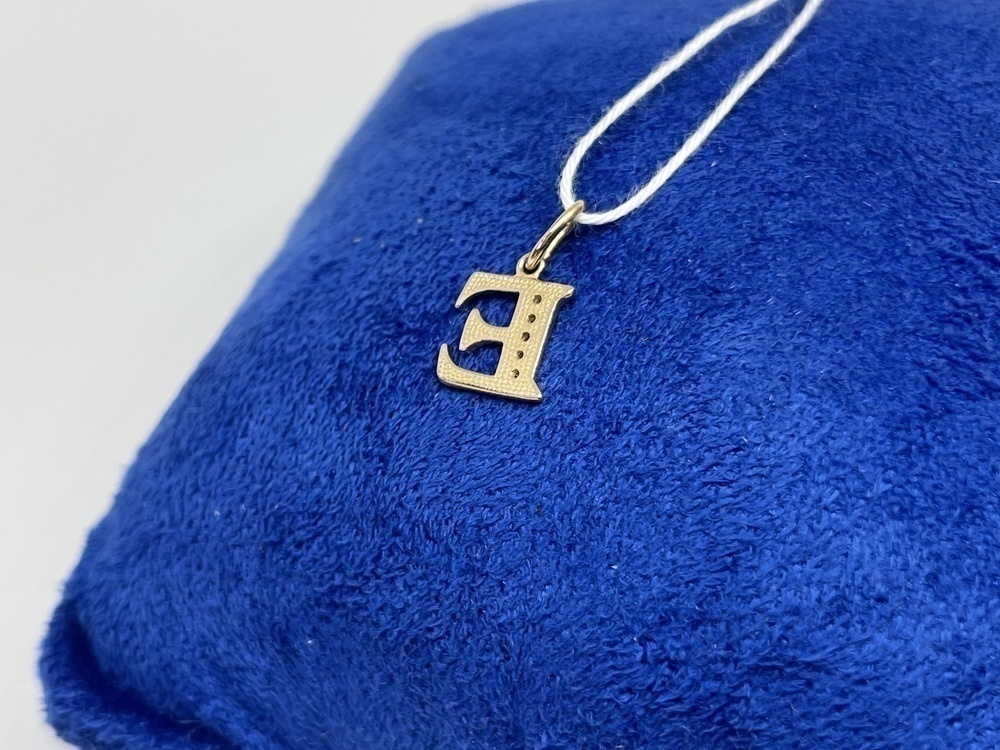 ПОДВЕСКА БУКВА Е Au 585