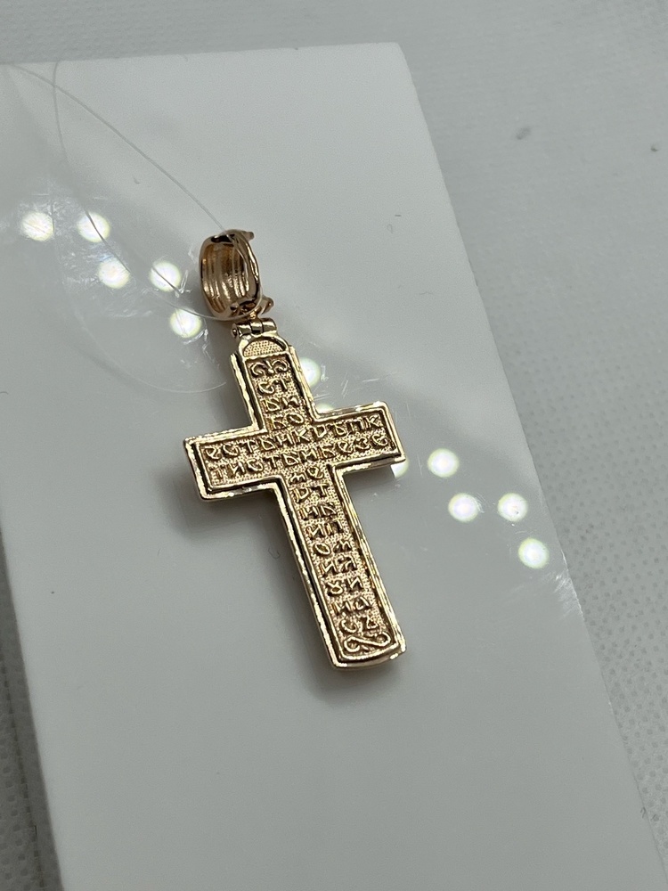 ПОДВЕСКА КРЕСТ без камня (Au 585)