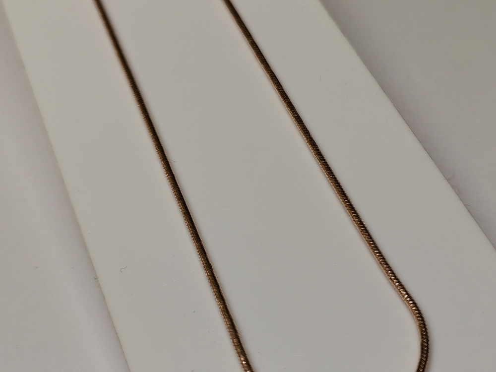 НЦ 12-078 ЦЕПЬ ПОЛНОВЕСНАЯ Жгут(снейк) (Au 585)