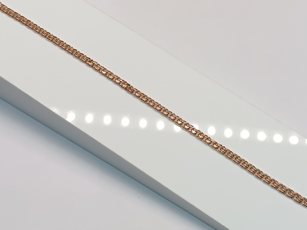 БЛБ585 БРАСЛЕТ ПОЛНОВЕСНЫЙ Бисмарк (Au 585)