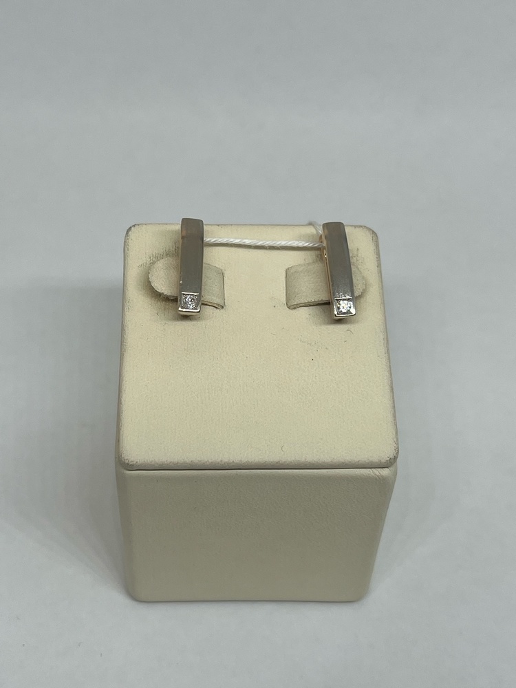 СЕРЬГИ С КАМНЕМ (Au 585)