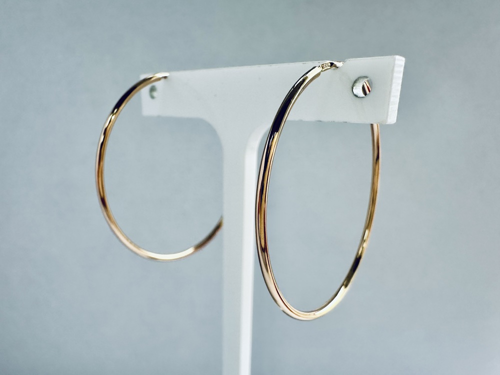 20771-35 СЕРЬГИ КОНГО (Au 585)