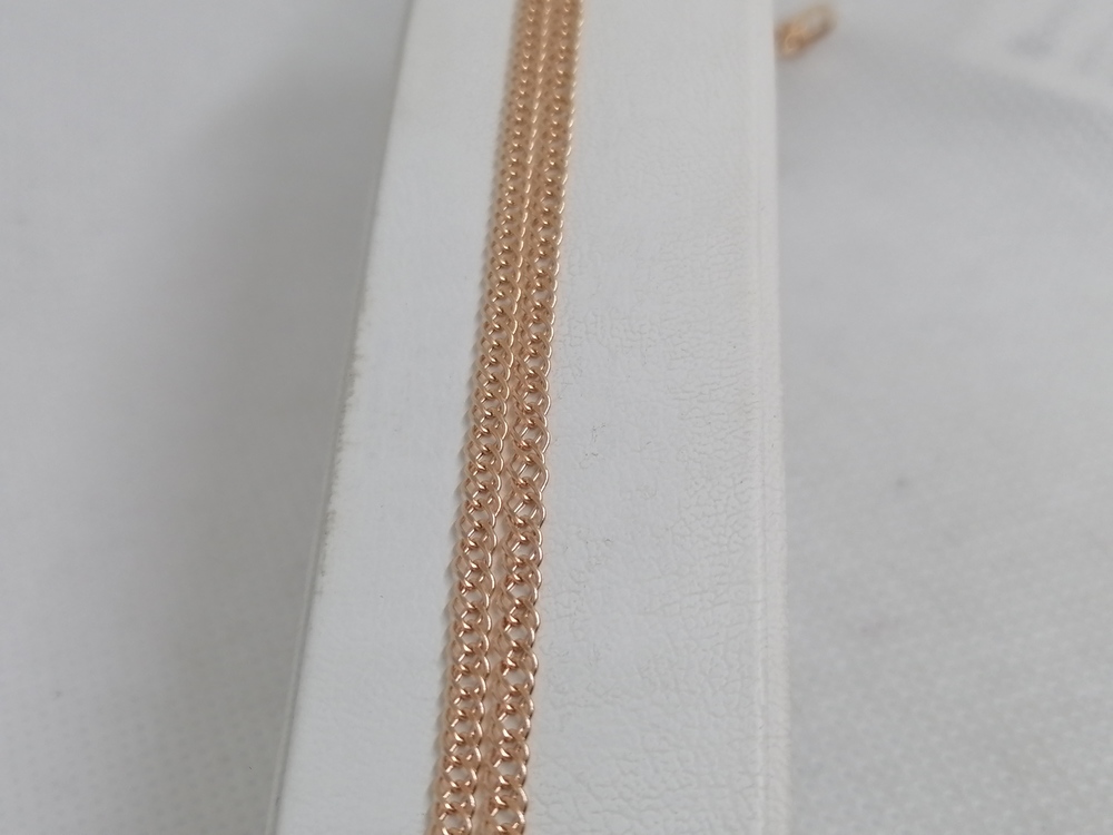 НЦ 12-076ПГ ЦЕПЬ ПУСТОТЕЛАЯ Ромб двойной (Au 585)