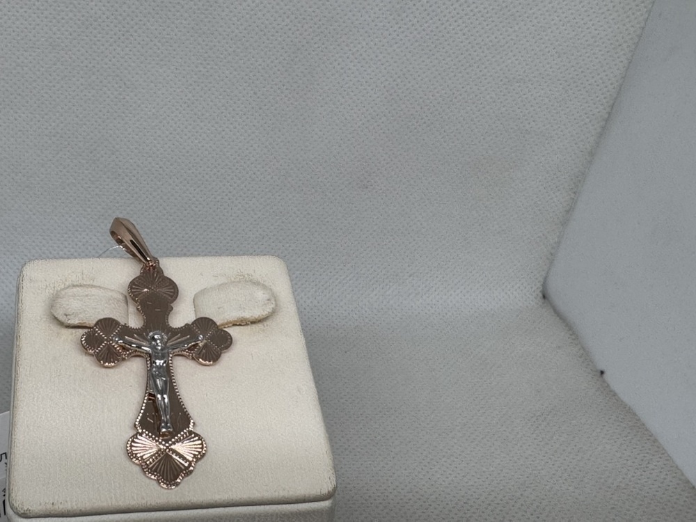 810-00047-10-00-00-02 ПОДВЕСКА КРЕСТ (Au 585)