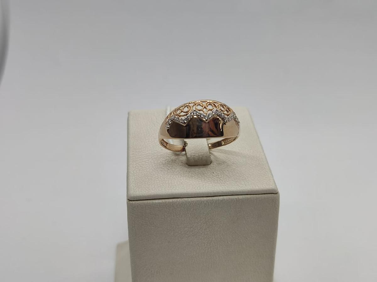КОЛКМИ585 КОЛЬЦО С КАМНЯМИ (Au 585)