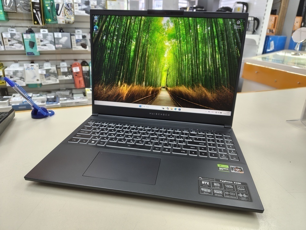 Ноутбук Maibenben Typhoon X16A; Ryzen 7 7435HS, RTX 4050, 16 Гб, 512 GB, Нет