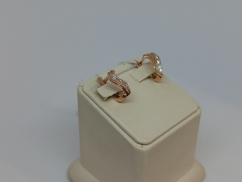 СКМИ585 СЕРЬГИ С КАМНЯМИ (Au 585)