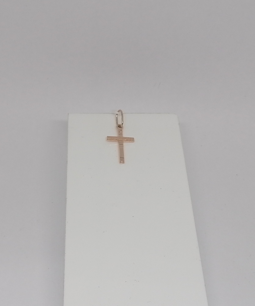 ПОДВЕСКА КРЕСТ БЕЗ КАМНЯ (Au 585)