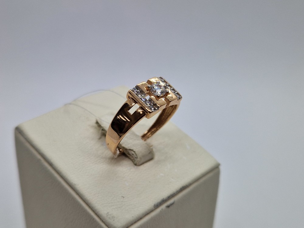 КОЛЬЦО С КАМНЯМИ (Au 585)