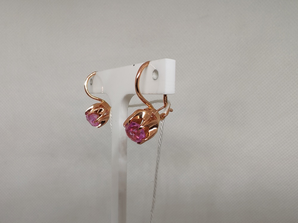 СЕРЬГИ С КАМНЕМ (Au 583)