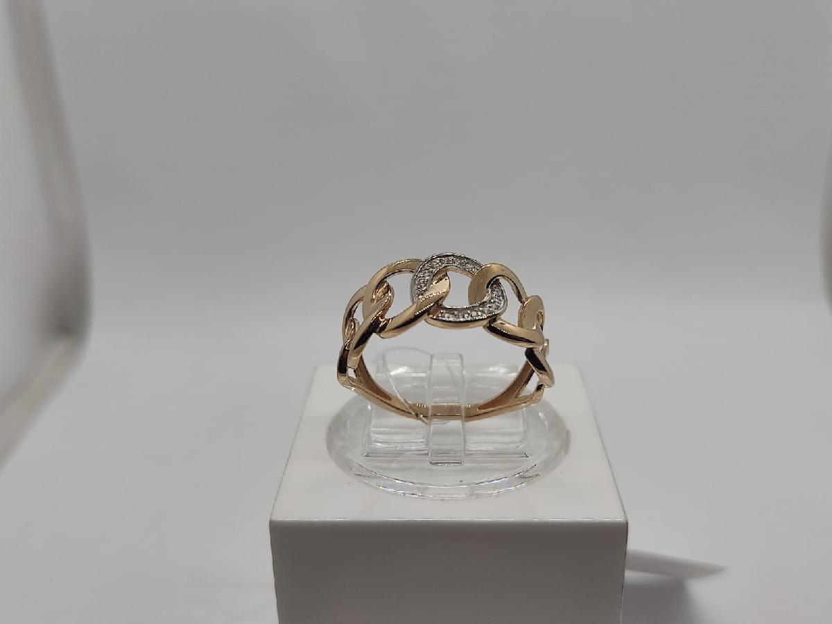 КОЛЬЦО С КАМНЯМИ (Au 585)