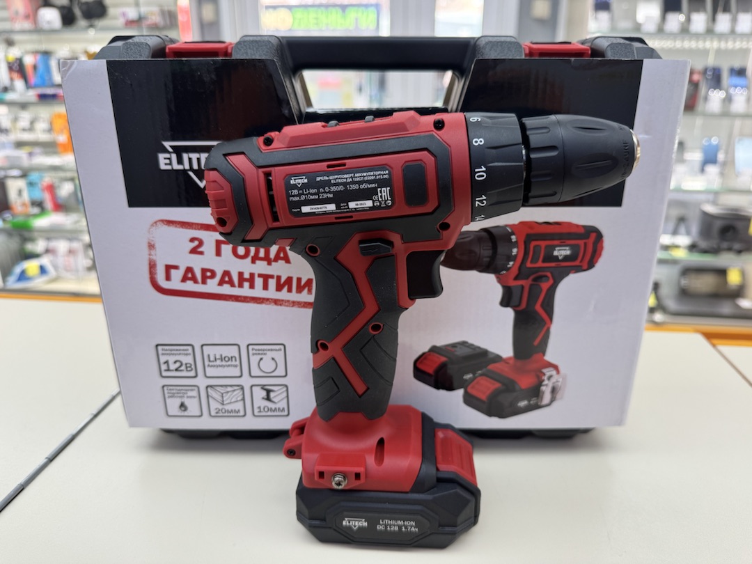 Шуруповерт Elitech ДА 122СЛ