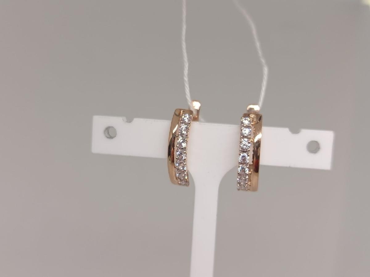 СКМИ585 СЕРЬГИ С КАМНЯМИ (Au 585)