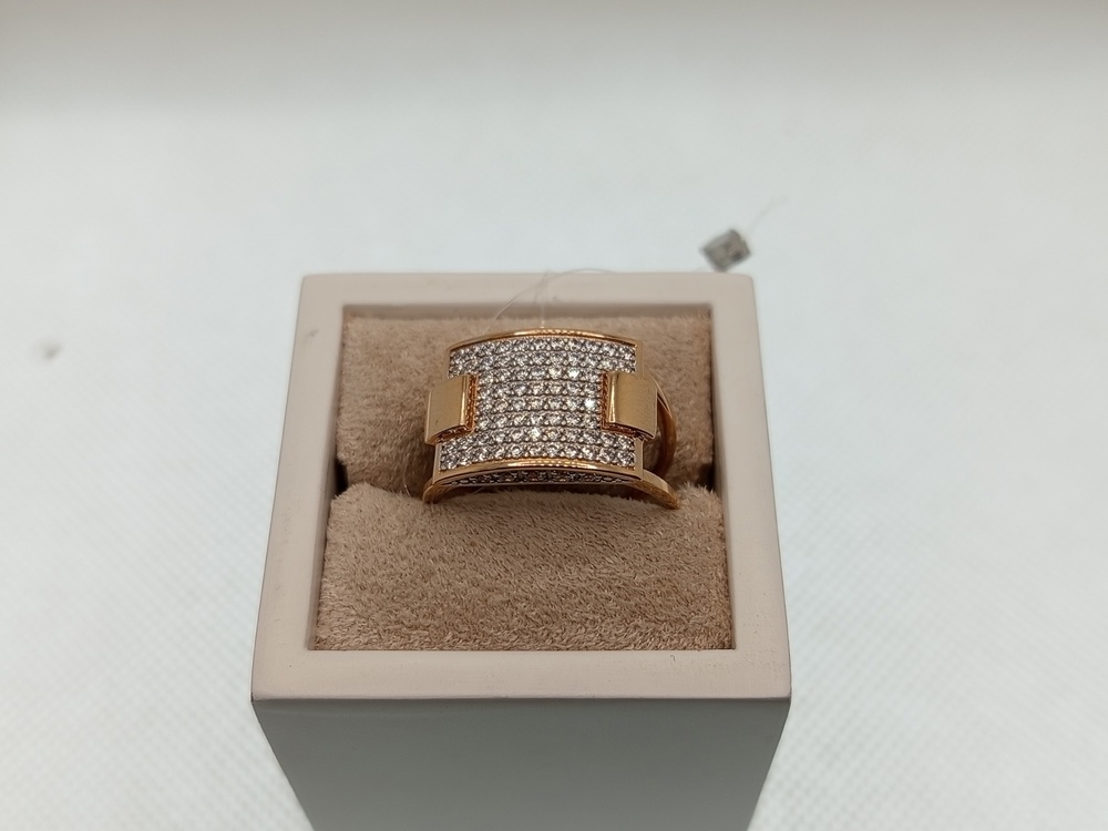 КОЛЬЦО С КАМНЯМИ (Au 585)