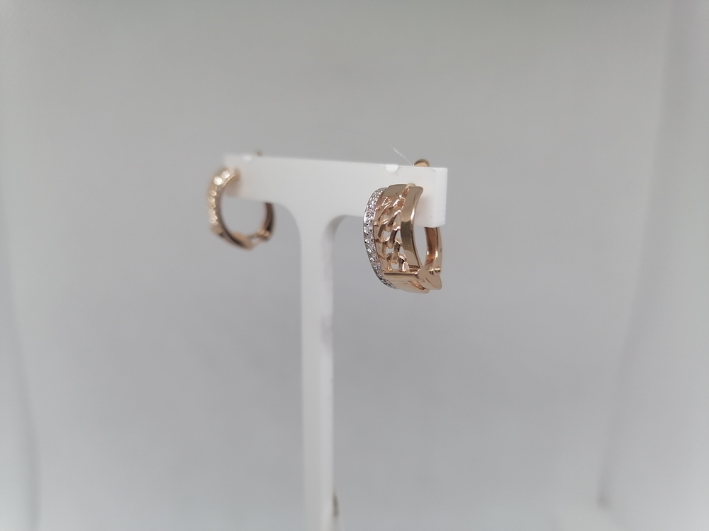 СЕРЬГИ С КАМНЯМИ (Au 585)