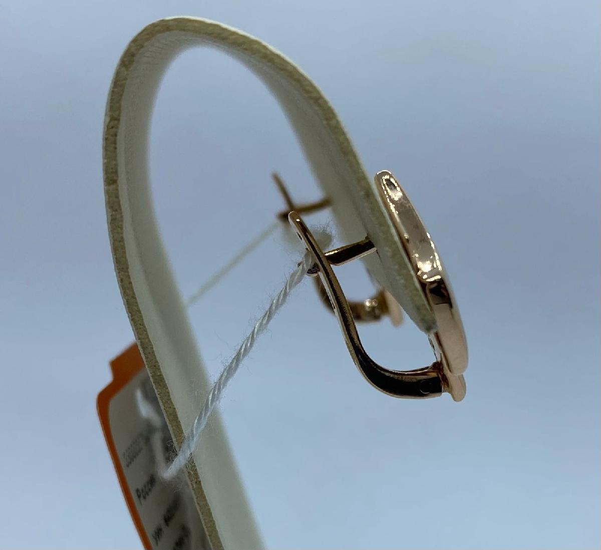 СКМ585 СЕРЬГИ С КАМНЕМ (Au 585)