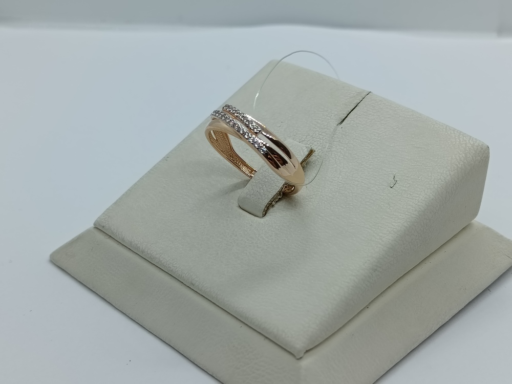 КОЛЬЦО С КАМНЯМИ (Au 585)