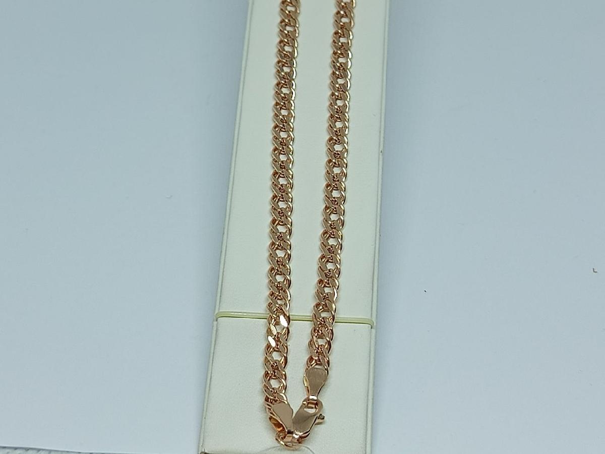 ЦЕПЬ ПУСТОТЕЛАЯ Ромб двойной (Au 585)