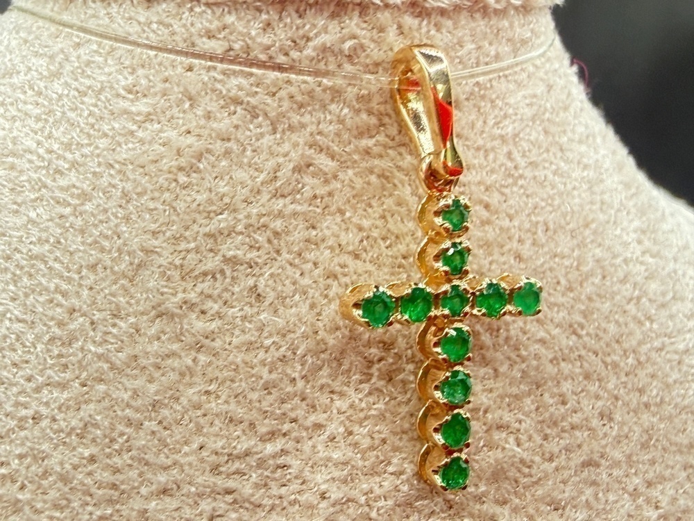 ПОДВЕСКА ИЗУМРУД (Au 585)