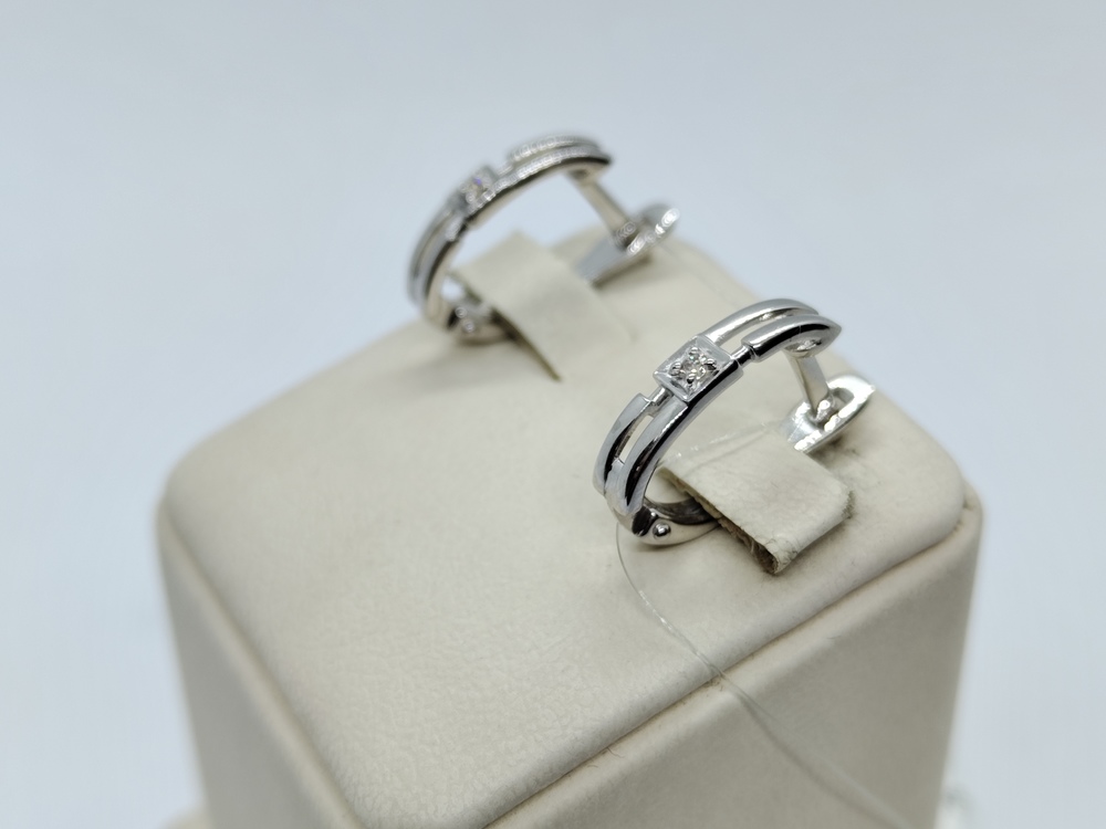 СЕРЬГИ БРИЛЛИАНТ (Ag 925)