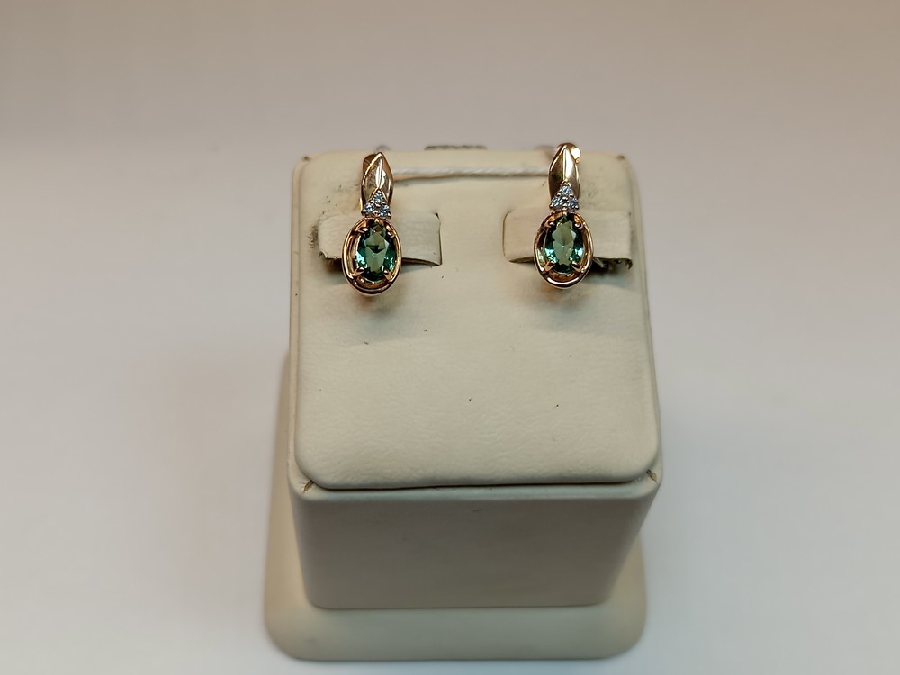 СЕРЬГИ С КАМНЯМИ (Au 585)